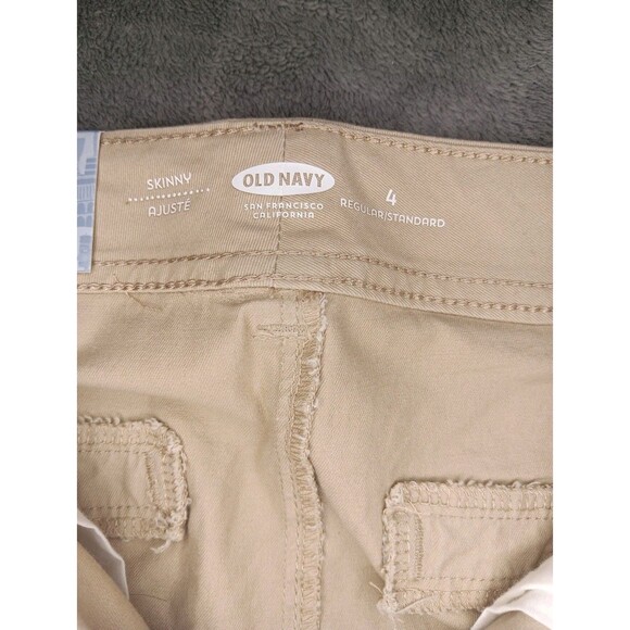 Old Navy Skinny Khaki Pants Womens Size 4 With Tags - Picture 7 of 8